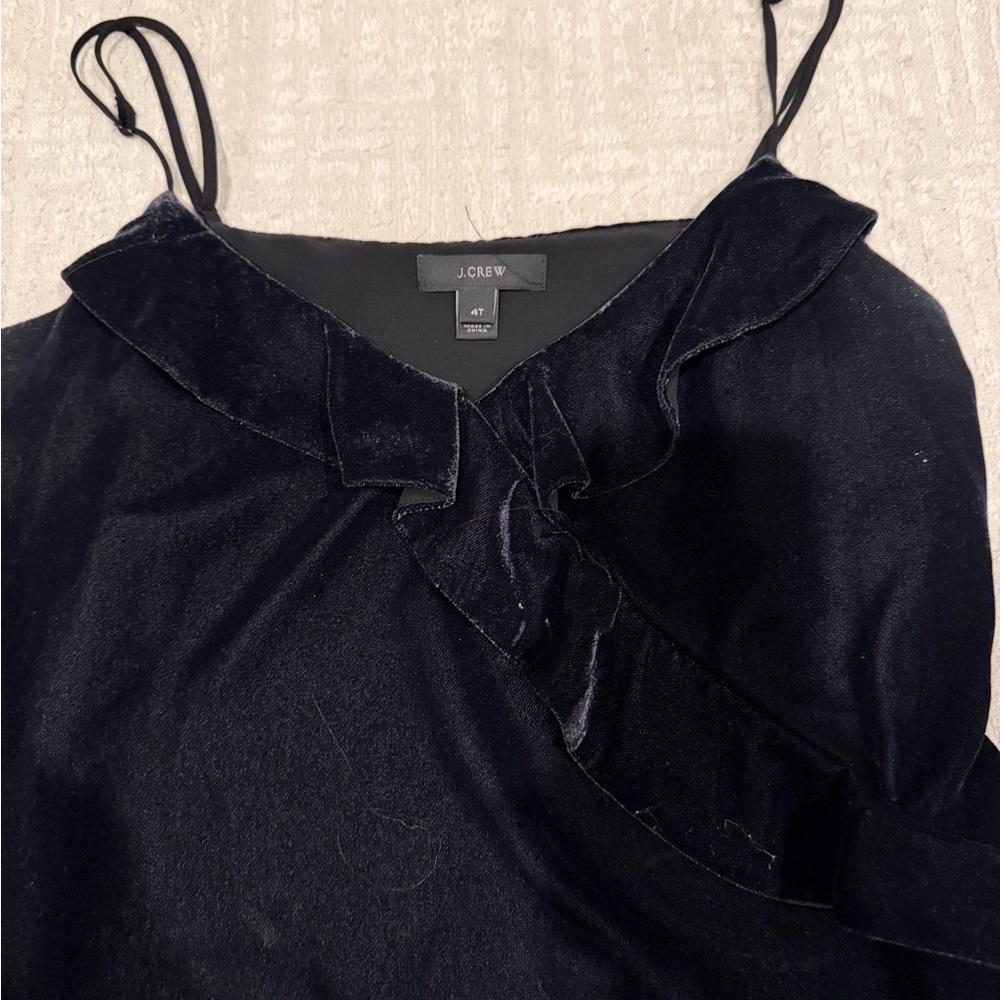 J. Crew Midnight Velvet top